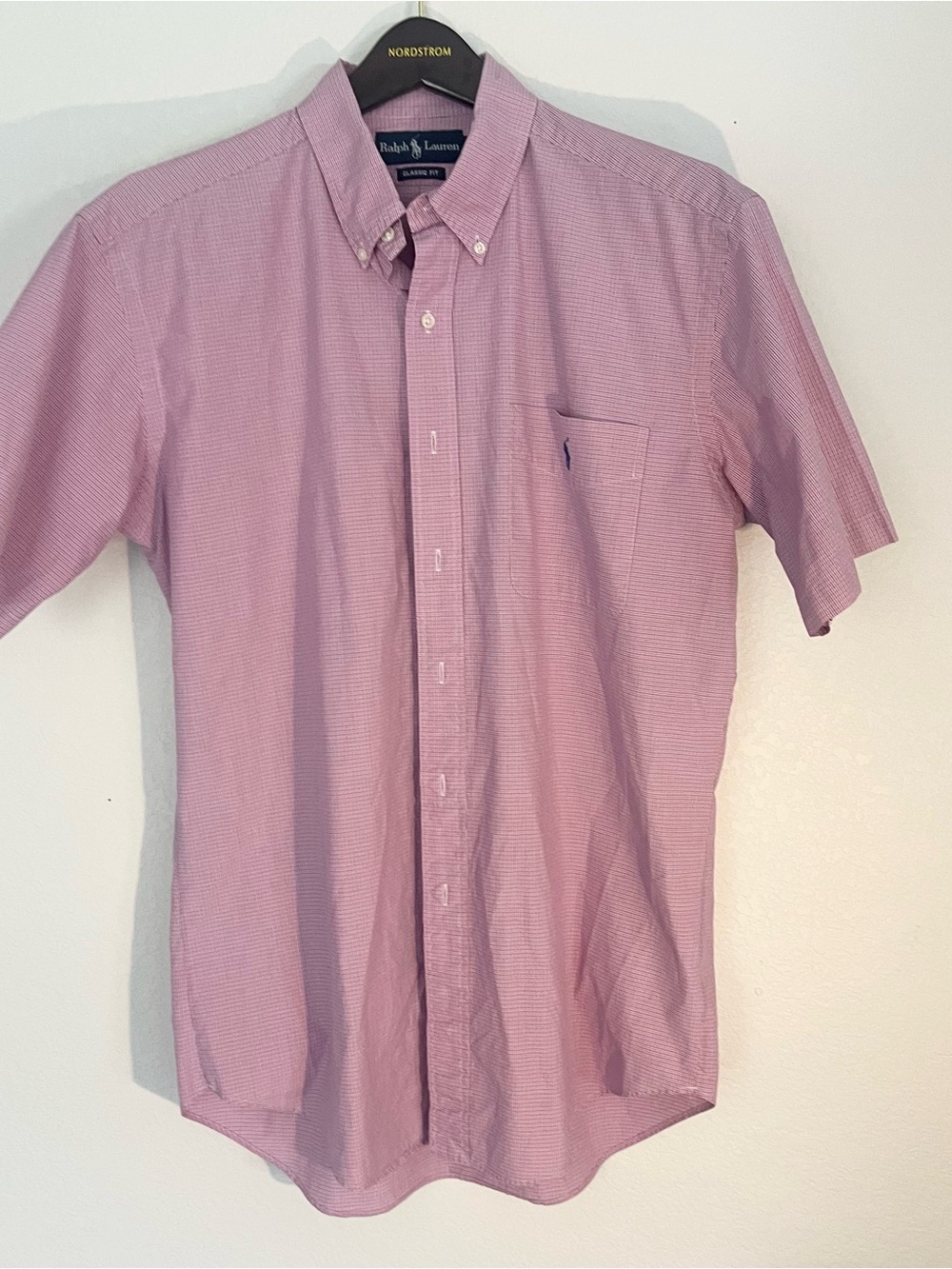 Ralph Lauren Pink Short-Sleeve Button-Down Shirt